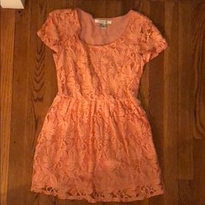 Peach-colored Forever 21 dress